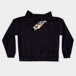 Gun broken heart Kids Hoodie